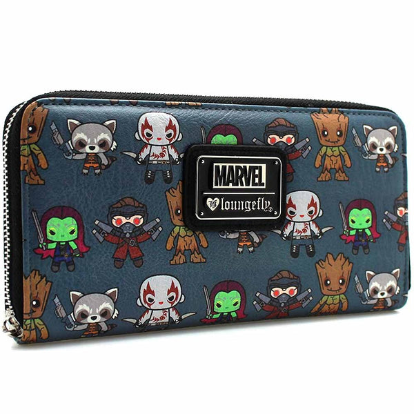 Loungefly X Marvel Guardians of the Galaxy Kawaii Zip Around Wallet All Nerd