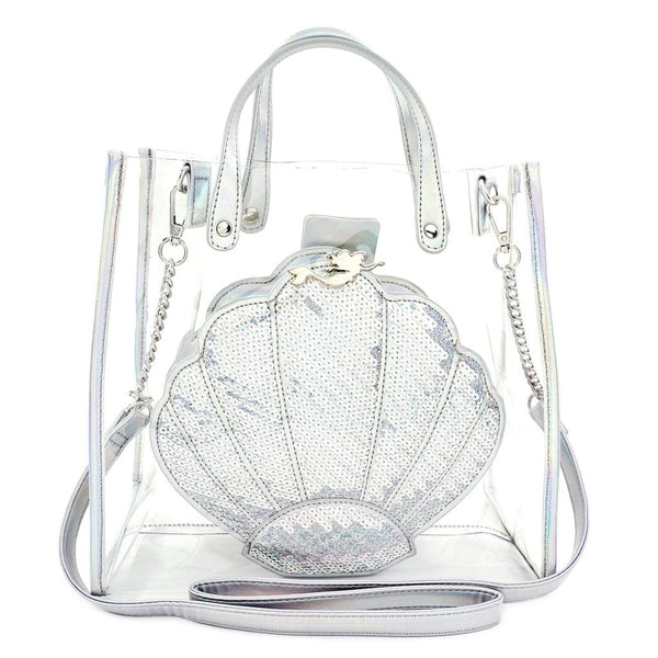 ハンドバッグ ARIEL TRANSPARENT HANDBAG Loungefly x Disney The Little Mermaid Ariel 30th Anniversary