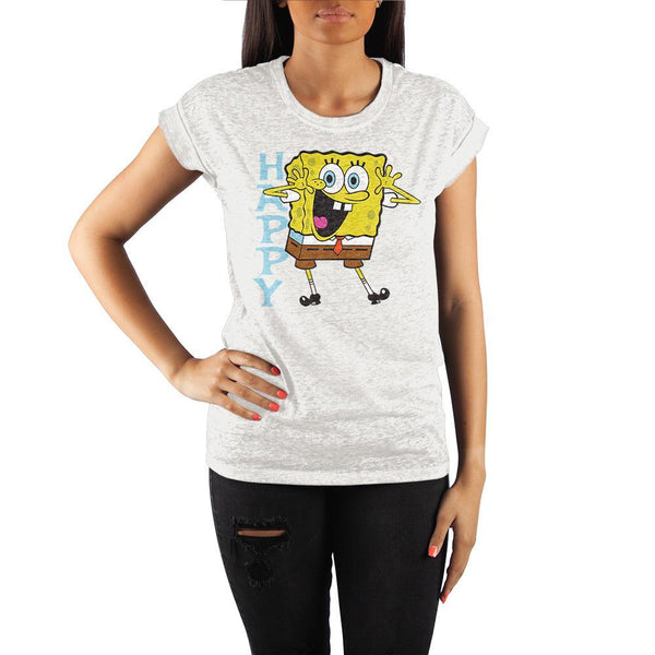 Spongebob Squarepants Rolled Sleeve Shirt Nickelodeon Apparel