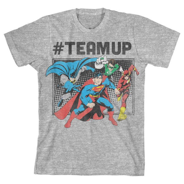 DC Comics Justice League #TeamUp Boys T-Shirt