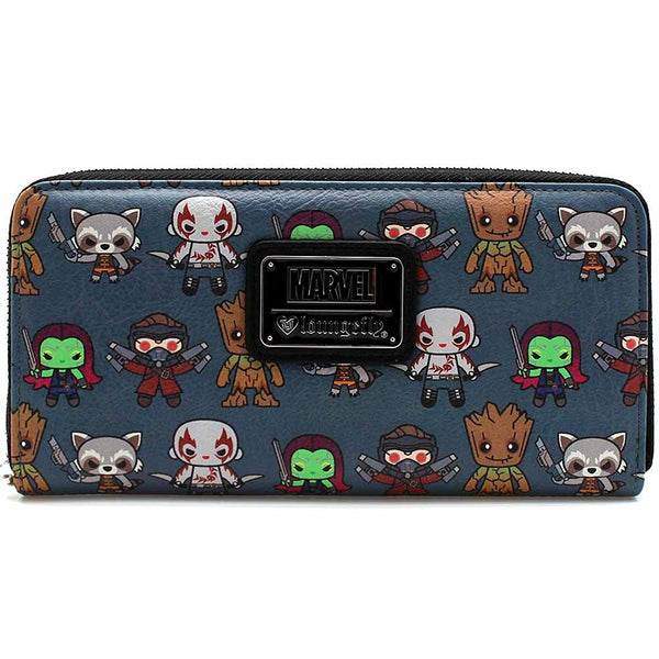 Loungefly X Marvel Guardians of the Galaxy Kawaii Zip Around Wallet