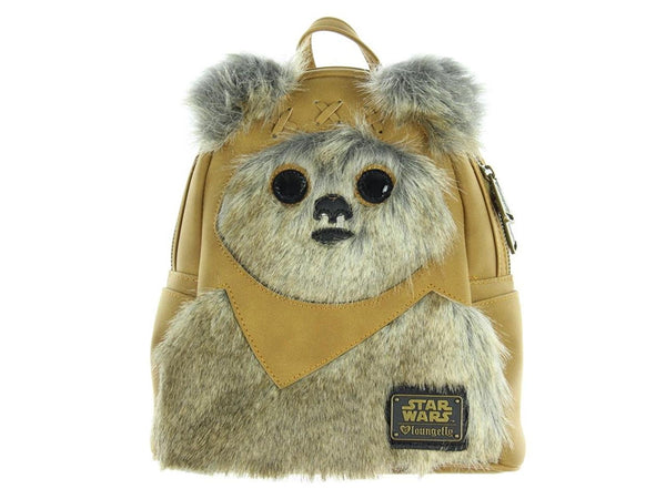 Loungefly x Star Wars Mini Faux Suede Ewok Backpack