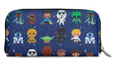 Loungefly Star Wars Baby All Over Print Zip Around Wallet