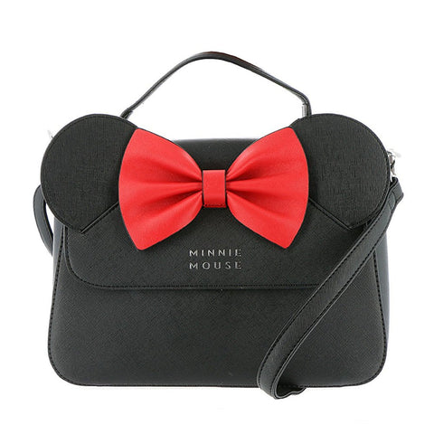 Loungefly x Disney Minnie Mouse Crossbody Bag with Ears and Bow