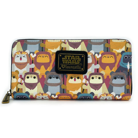 Loungefly X Star Wars Ewok Zip Around Wallet