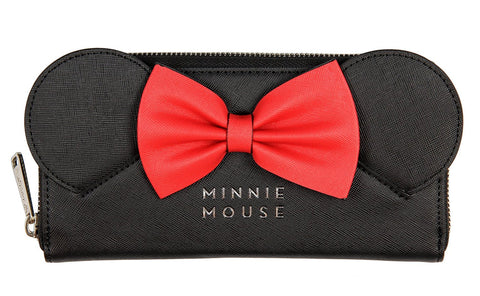 Loungefly x Disney Minnie Ears Bow Zip Around Wallet
