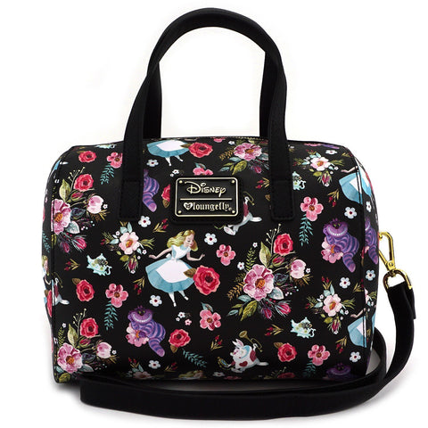 Loungefly x Disney's Alice in Wonderland Floral Barrel Handbag
