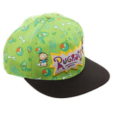 Nickelodeon Rugrats Reptar Hat Sublimated Snapback Rugrats Hat