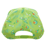 Nickelodeon Rugrats Reptar Hat Sublimated Snapback Rugrats Hat