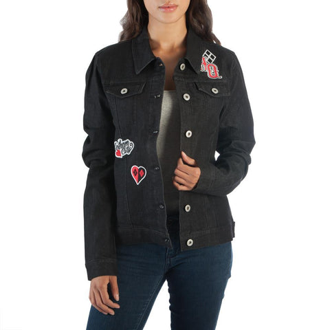 HARLEY QUINN BLK DENIM JACKET