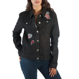 HARLEY QUINN BLK DENIM JACKET