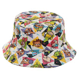 Nickelodeon Bucket Hat All Over Print 90s Cartoon Hat