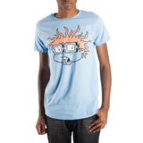 Rugrats Chuckie Finster Men's Blue T-Shirt Tee Shirt