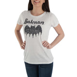 Batman Bat Signal High Low Juniors Top T-shirt Tee Shirt