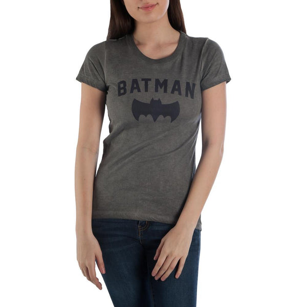 Batman Bat High Low Boyfriend Juniors Top T-shirt Tee Shirt