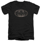 Batman - Bio Mech Bat Shield Short Sleeve Adult V Neck