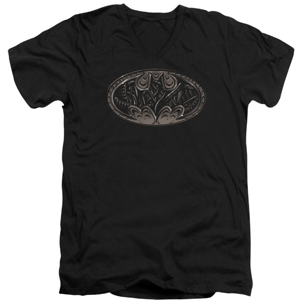 Batman - Bio Mech Bat Shield Short Sleeve Adult V Neck